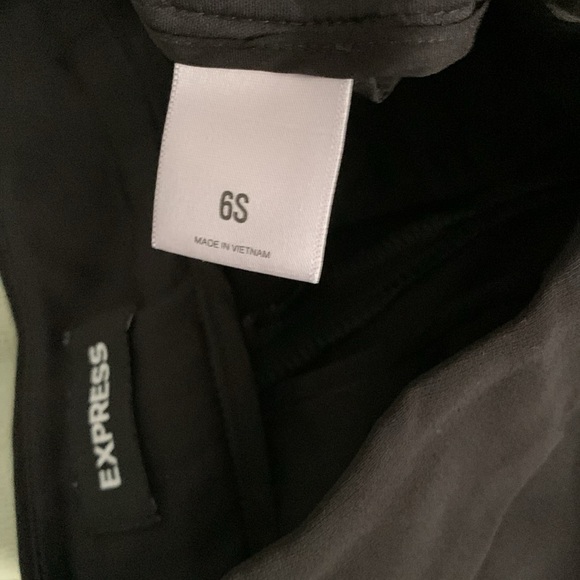 Express Ankle Super High Rise Black Pants - Picture 5 of 8